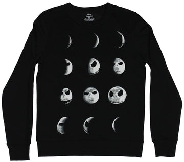 Nightmare Before Christmas Crewneck Sweatshirt - Phases of Jack Skellington