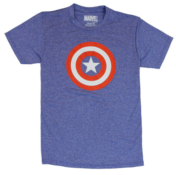 Captain America Moisture Wicking  Mens T-Shirt - Simple Logo Image