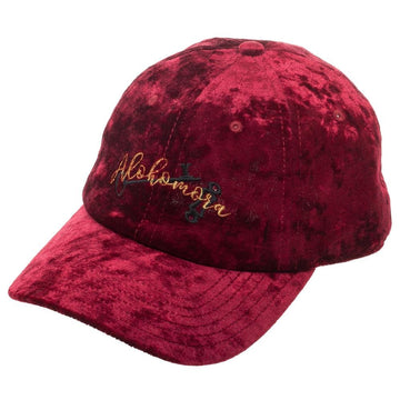 Harry Potter Red Plush Velvet Alohomora Spell Dad Cap Hat