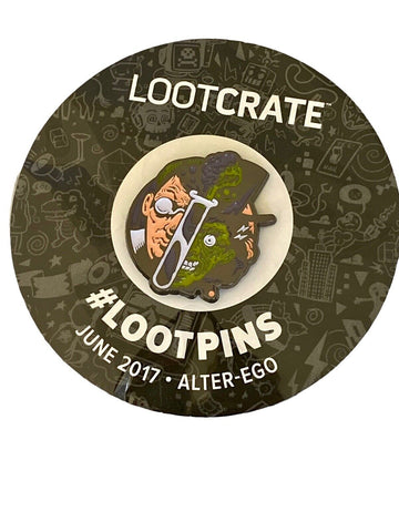 Rare Limited Edition Discontinued LootCrate June 2017 Alter-Ego Dr. Jekyll & Mr. Hyde Enamel Pin Loot Pins