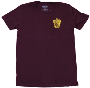 Harry Potter  Mens T-Shirt  -  Gryffindor Lapel Quidditch Crest Back