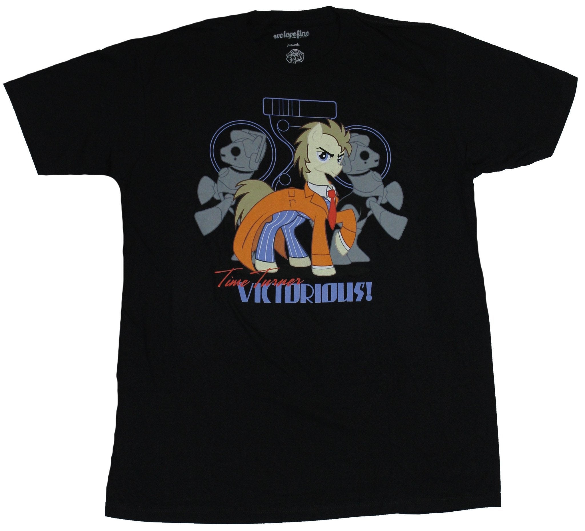 My Little Pony Mens T-Shirt  - Dr Whooves Time Turner Victorious Image