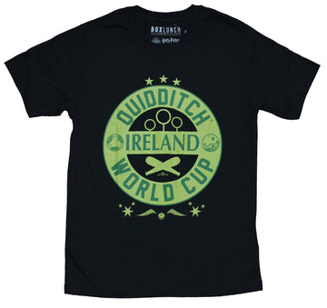 Harry Potter Mens T-Shirt - Quidditch Ireland Word Cup Crest