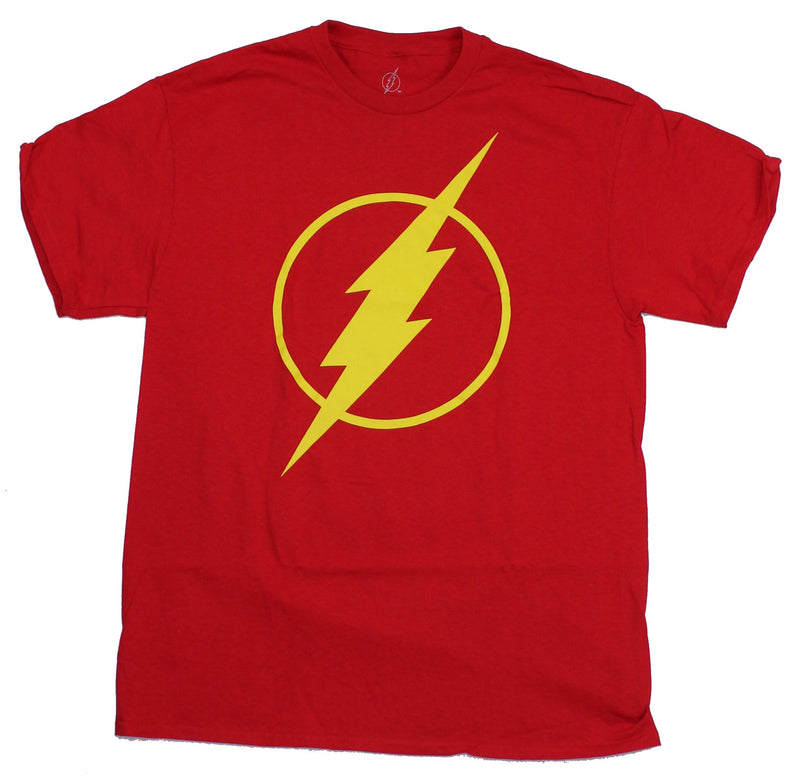 Flash DC Comics Mens T-Shirt - Yellow Classic Flash Symbol - Inmyparentsbasement.com