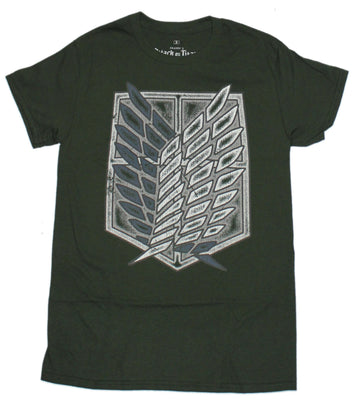 Attack on Titans Mens T-Shirt - Scout Regiment Winged Logo