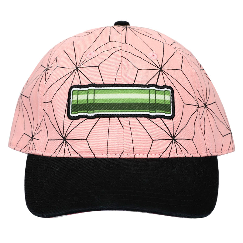 Demon Slayer Embroidered Season 1 Logo Black Adjustable Baseball Hat - Inmyparentsbasement.com