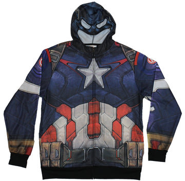 Captain America (Marvel) Mens Hoodie Sweatshirt - Sublimation First Avenger