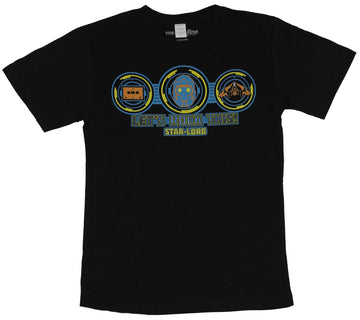 Guardians of the Galaxy Mens T-Shirt - Lets Rock This Starlord Circle Images