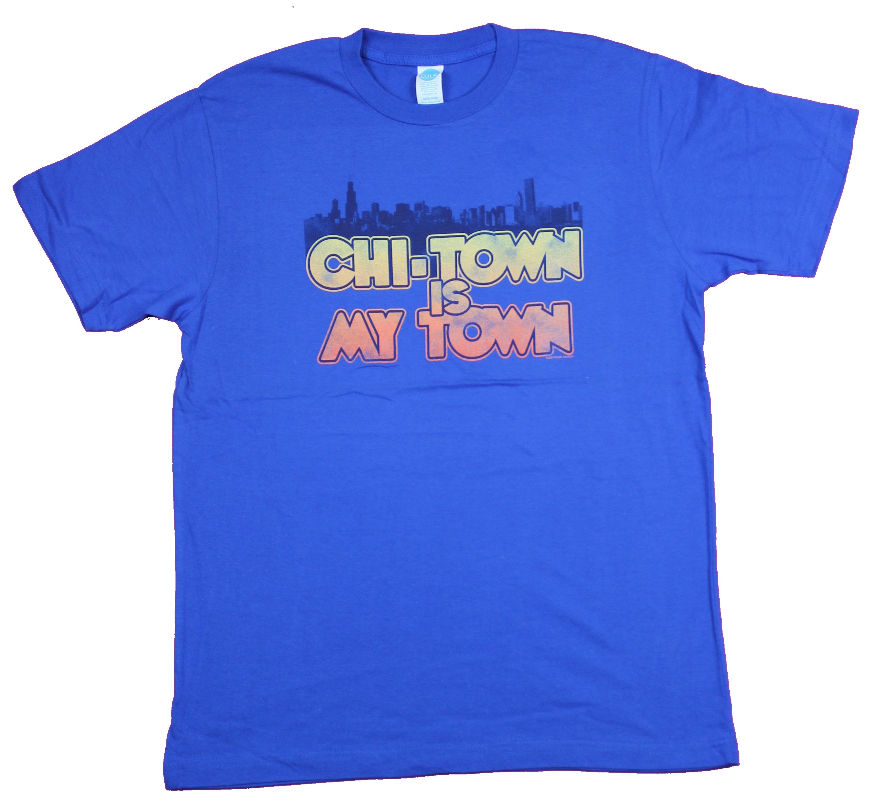 Chicago Mens T-Shirt  -Distressed Chi-Town is My Town