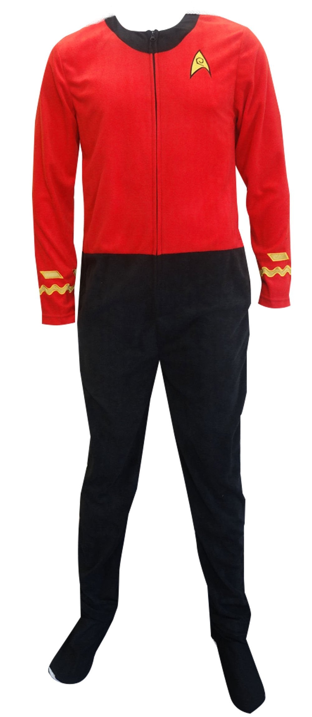 Star Trek Scotty Red Engineering Uniform Onesie Pajama