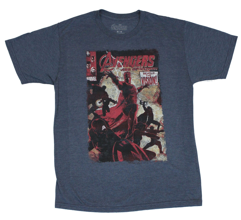 The Avengers (Marvel Comics) Mens T-Shirt - Behold Vision Age of Ultron - Inmyparentsbasement.com