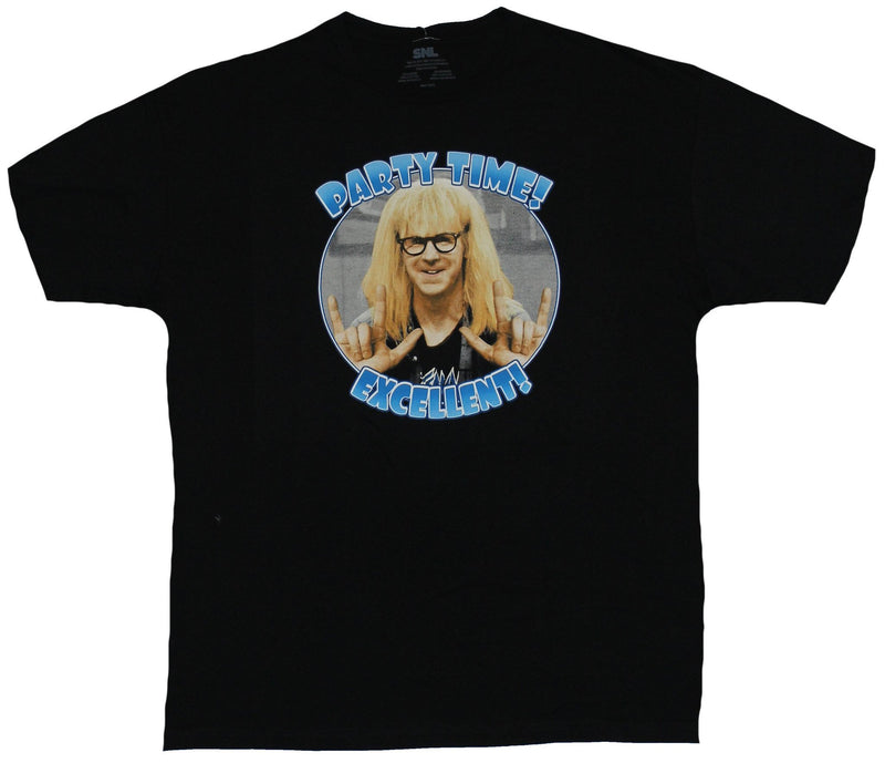Saturday Night Live Mens T-Shirt - Party Time Excellent! Rocking Garth Image - Inmyparentsbasement.com
