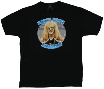 Saturday Night Live Mens T-Shirt - Party Time Excellent! Rocking Garth Image