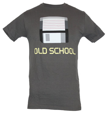 Floppy Disk Mens T-Shirt -  "Old School" Classic 3 3/4" Computer Disk Image
