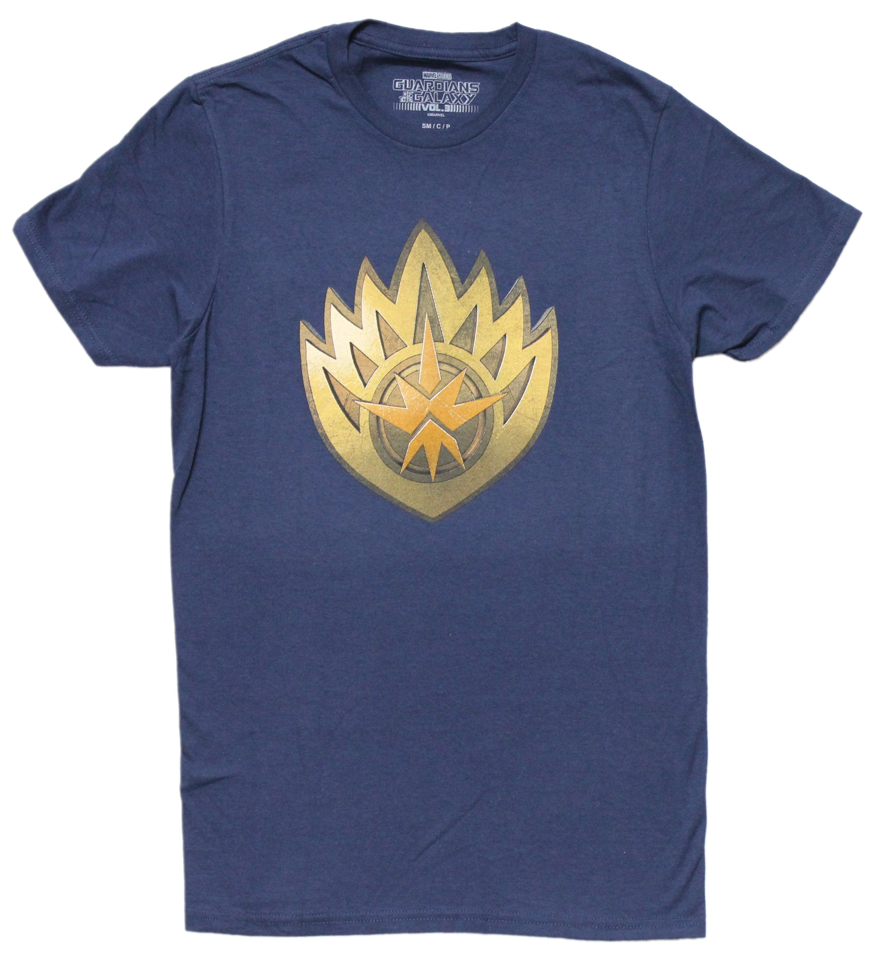 Guardians of the Galaxy Mens T-Shirt - Star Lord  Flame Insignia