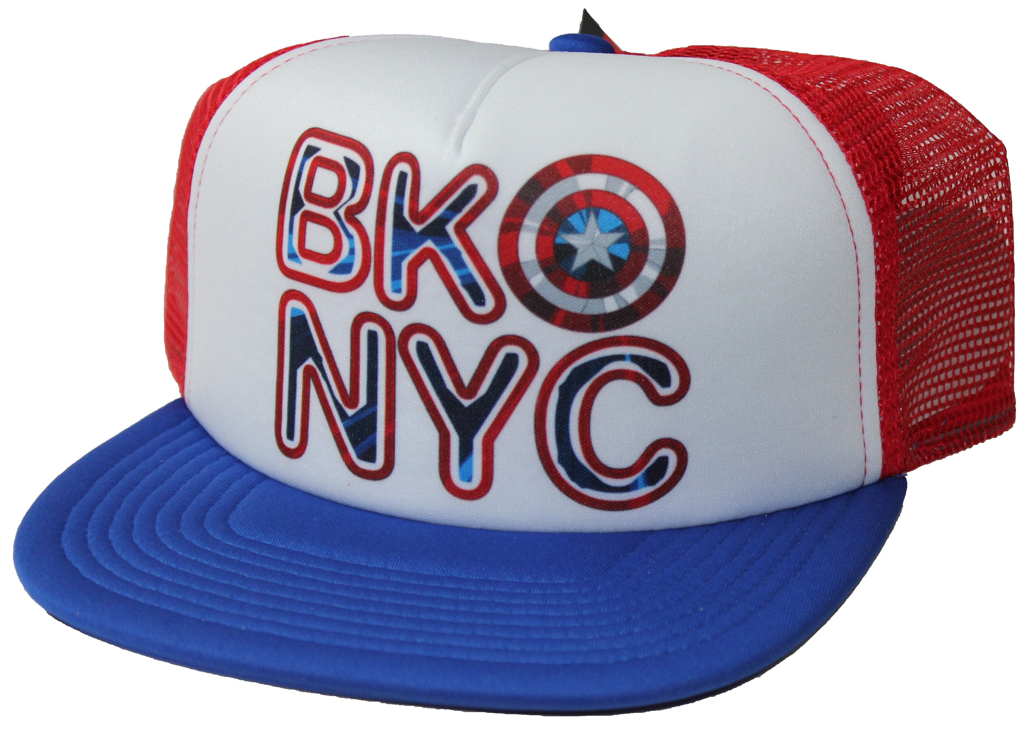 Captain America  Brooklyn, NY Shield Design Trucker Hat Cap