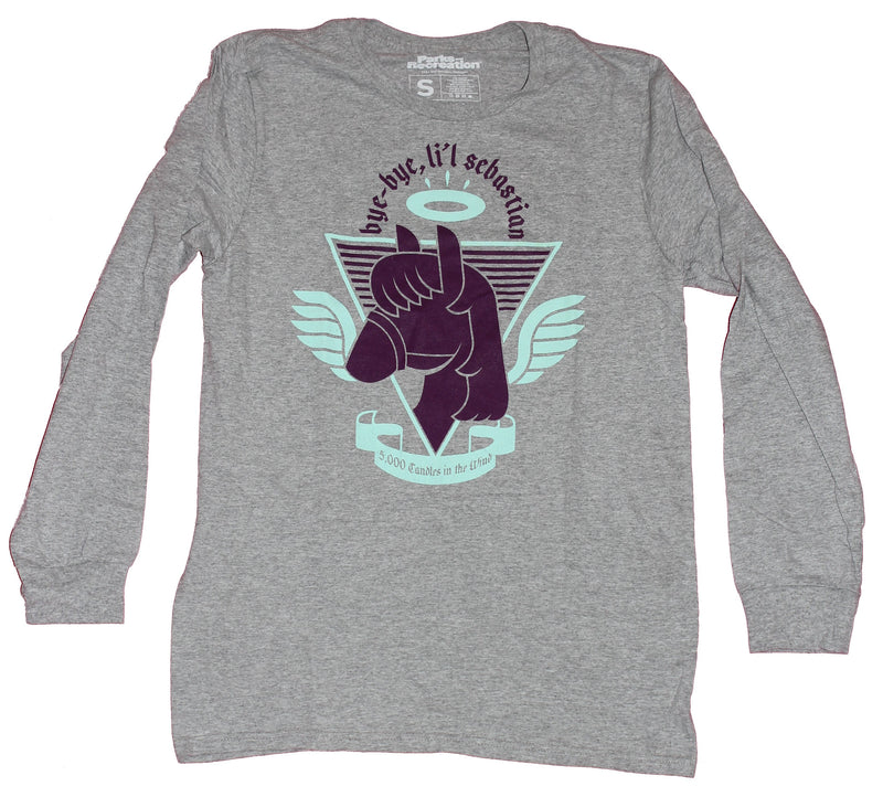 Parks And Recreation  Mens Long Sleeve T-Shirt- Bye Bye Lil Sebastian