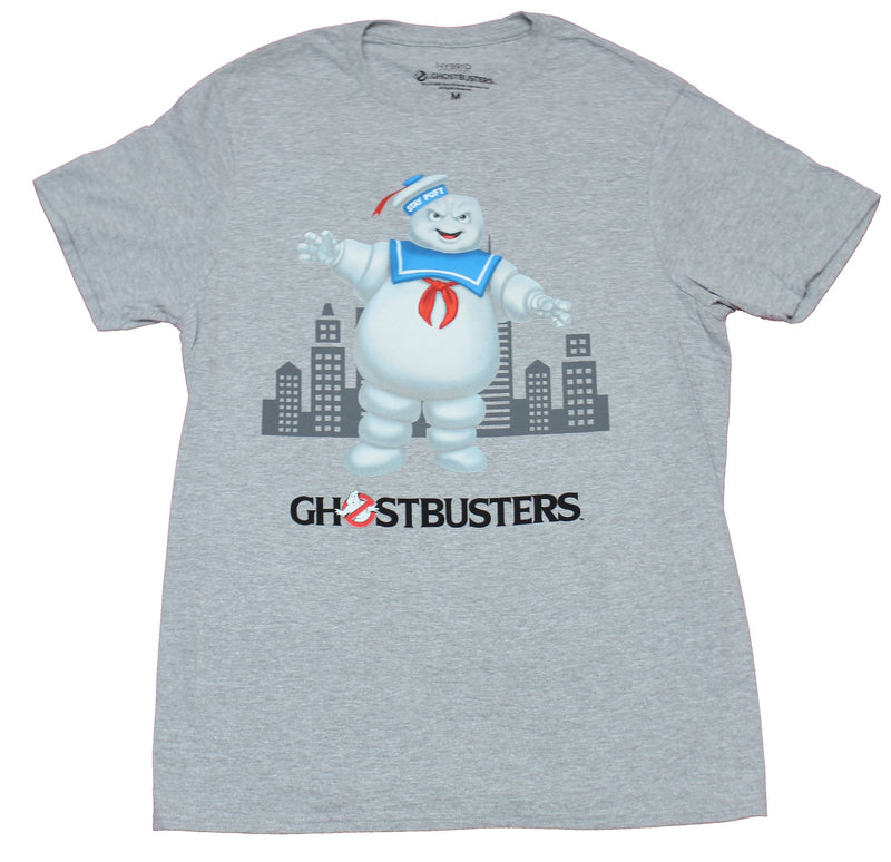 Ghostbusters Mens T-Shirt - Stay Puft Marshmallow Man Over Name - Inmyparentsbasement.com