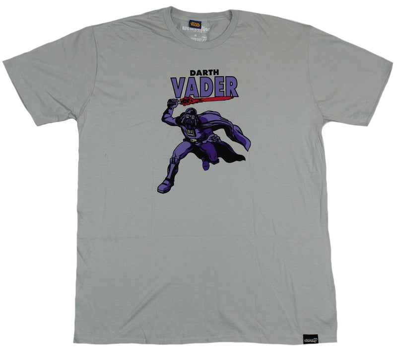 Star Wars Mens T-Shirt - Darth Vader Comic Style Purple Tinted Rush - Inmyparentsbasement.com