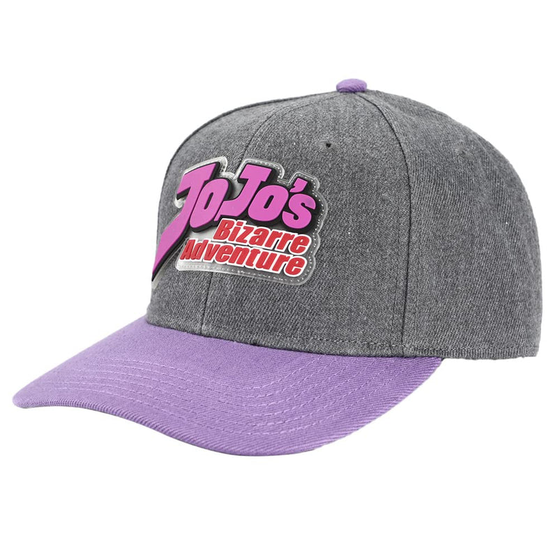 JoJo's Bizarre Adventures Anime Cartoon Logo Under Bill Art Snapback Hat Grey - Inmyparentsbasement.com