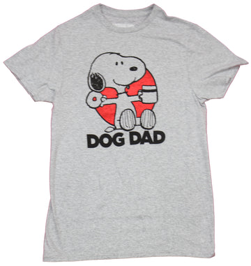 Peanuts  Mens T-Shirt  -  Snoopy Dog Dad Donut & Coffee