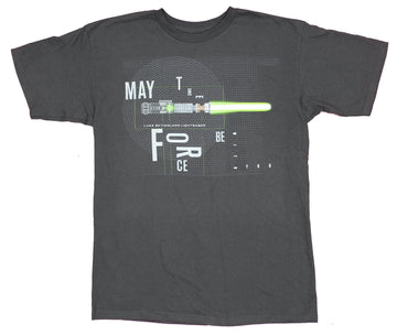 Star Wars Mens T-Shirt - May the Force Be Worth You Luke's Lightsaber