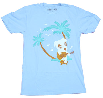Animal Crossing Mens T-Shirt  -  K. K. Slider Playing Island Vibes