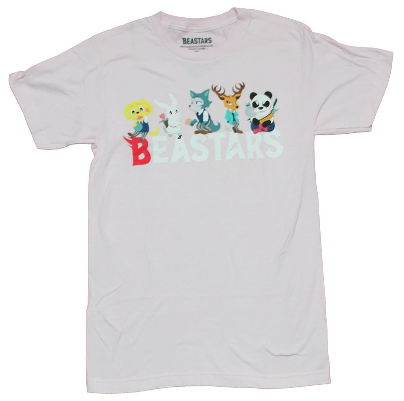 Beastars Mens T-Shirt - Cutsie Animal Characters Over Name - Inmyparentsbasement.com