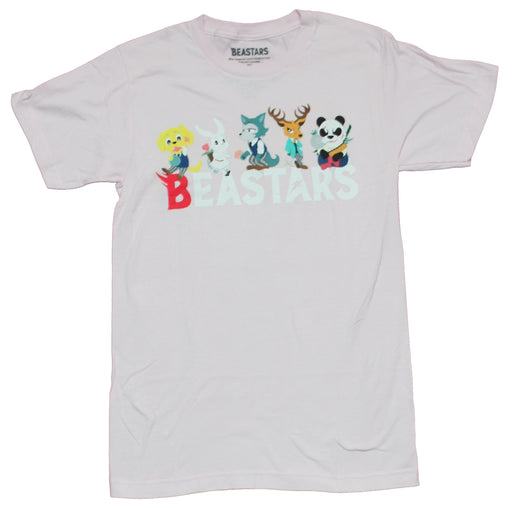 Beastars Mens T-Shirt - Cutsie Animal Characters Over Name - Inmyparentsbasement.com