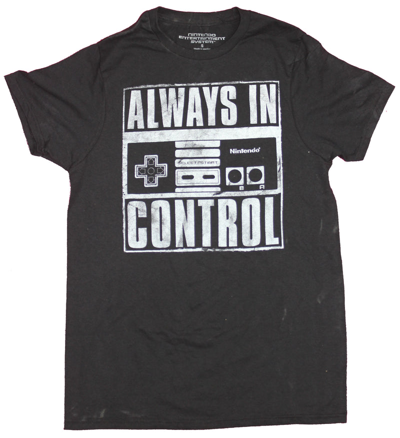 Nintendo Mens T-Shirt  - Always in Control Classic Controller Image