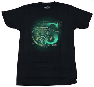 Harry Potter Mens T-Shirt  -  Slytherin Constellation Snake Image