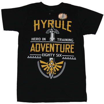 Legend of Zelda Mens T-Shirt  - 86 Hyrule Adventure Hero In Training