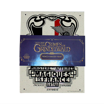 FANTASTIC BEASTS: THE CRIMES OF GRINDELWALD FRENCH MINISTRY TIN SIGN