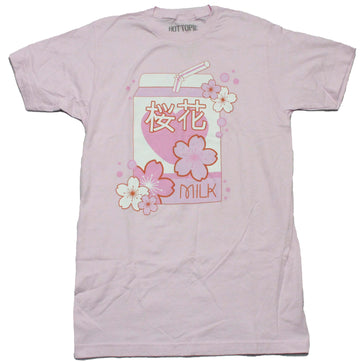 Milk Mens T-Shirt - Stylized Kanji Milk Carton