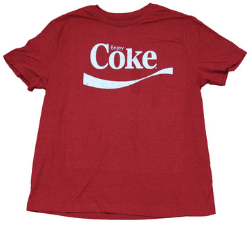 Coca-Cola Mens T-Shirt - Classic Enjoy Coke Logo Image