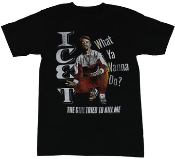 Ice T Mens T-Shirt - The Girl Tried To Kill Me Photo Image