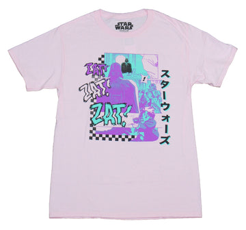 Star Wars Mens T-Shirt - Anime Confrontation on Bespin Han vs  Vader