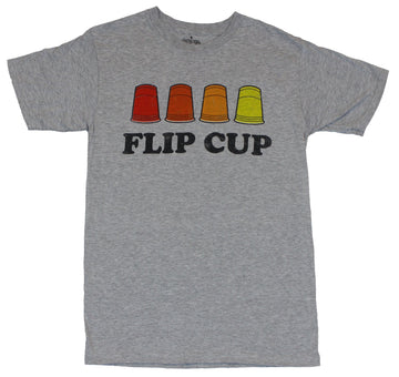 Flip Cup Mens T-Shirt  - Four Colored Cup Image