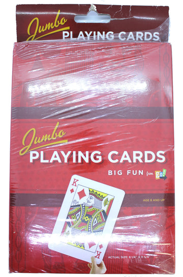 Jumbo Playing Cards (8 1/4" x 11 5/9") Classic Design
