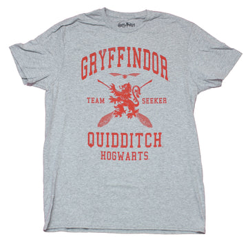 Harry Potter Mens T-Shirt - Gryffindor Quidditch Hogwarts Team Seeker
