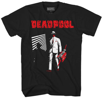 Deadpool (Marvel Comics) Mens T-Shirt - Noir Breifcase Spotlight Image