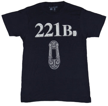 Sherlock (BBC TV Series)  Mens T-Shirt - 221B Door knocker Image