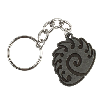 JINX StarCraft II Zerg Logo Metal Key Chain (Metallic, One Size)