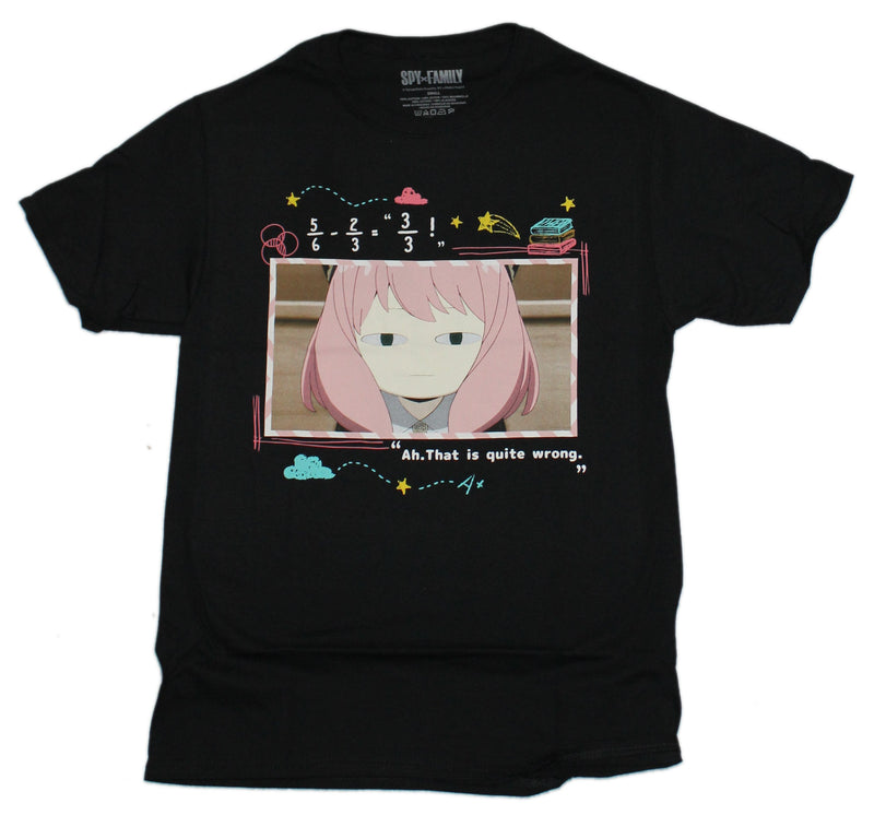 Spy Family Mens T-Shirt - Math Equation Ah That is Quite Wrong