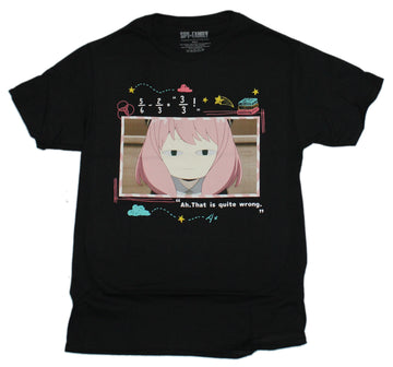 Spy Family Mens T-Shirt - Math Equation Ah That is Quite Wrong