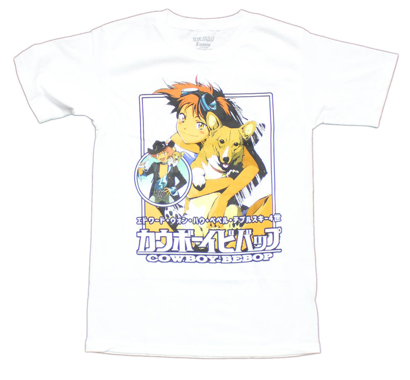 Cowboy Bebop Mens T-Shirt - Ed & Ein Collage Image - Inmyparentsbasement.com