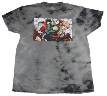 My Hero Academia Mens T-Shirt - Battling Todoroki Bakugo Deku