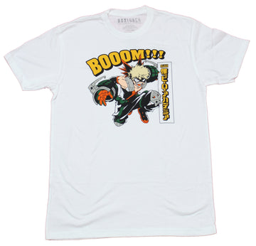 My Hero Academia Mens T-Shirt - Bakugo Boooom! Action Ready
