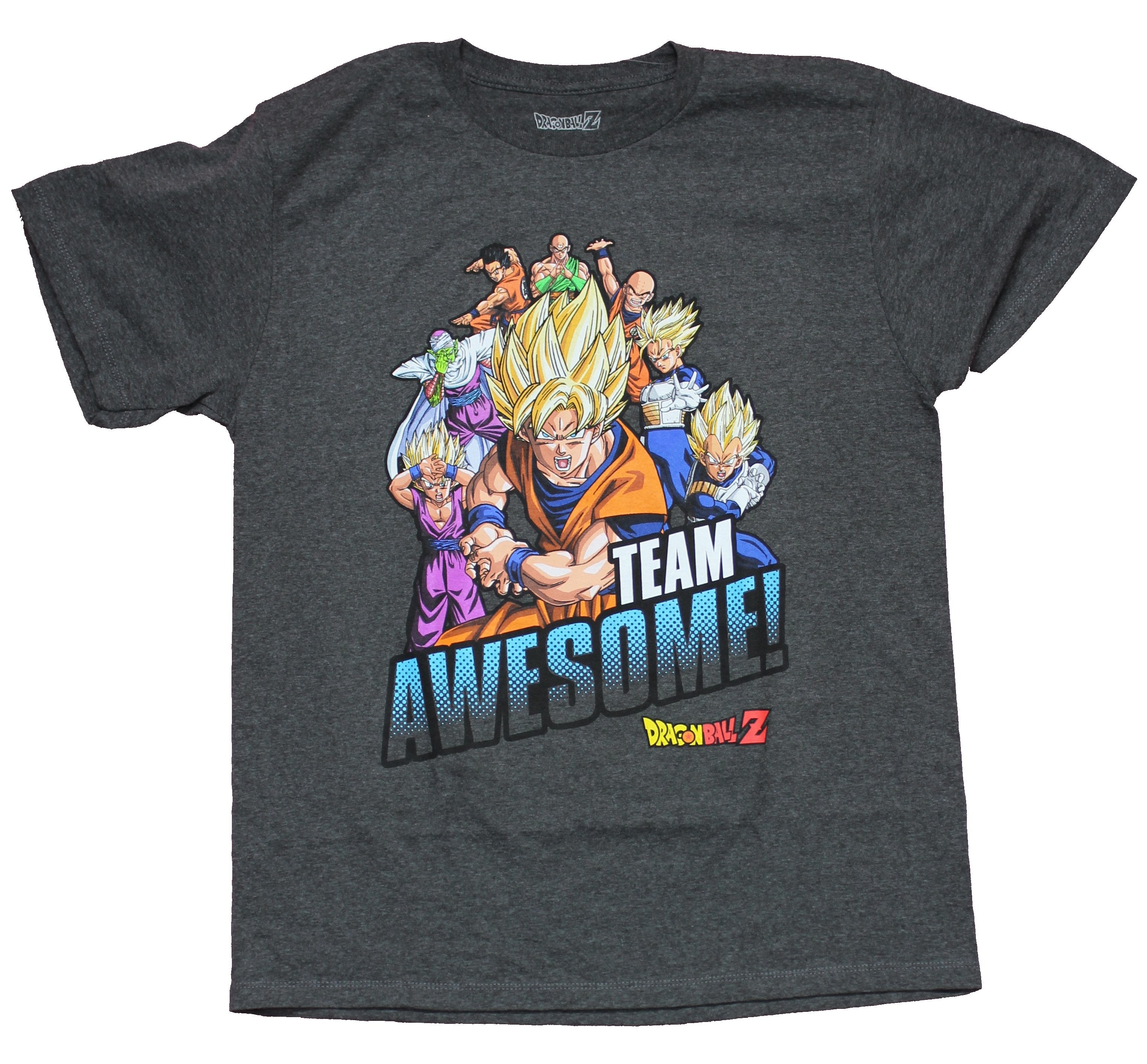 Dragon Ball Z Anime Cartoon Character Group Men's Short Sleeve Graphic Tee  Shirt-S