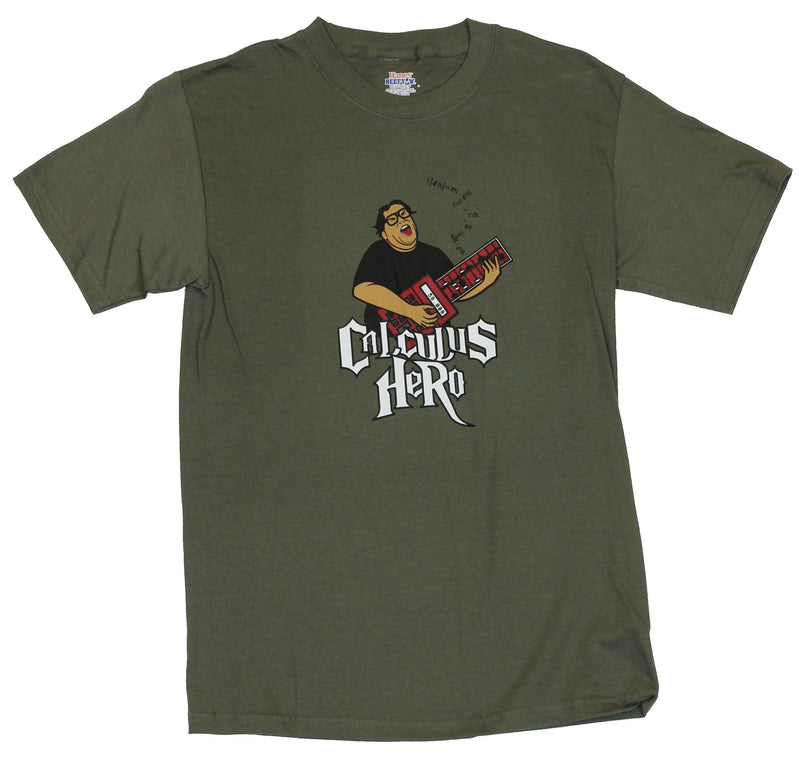 Calculus Hero Mens T-Shirt  - Guitar Hero Parody Image - Inmyparentsbasement.com